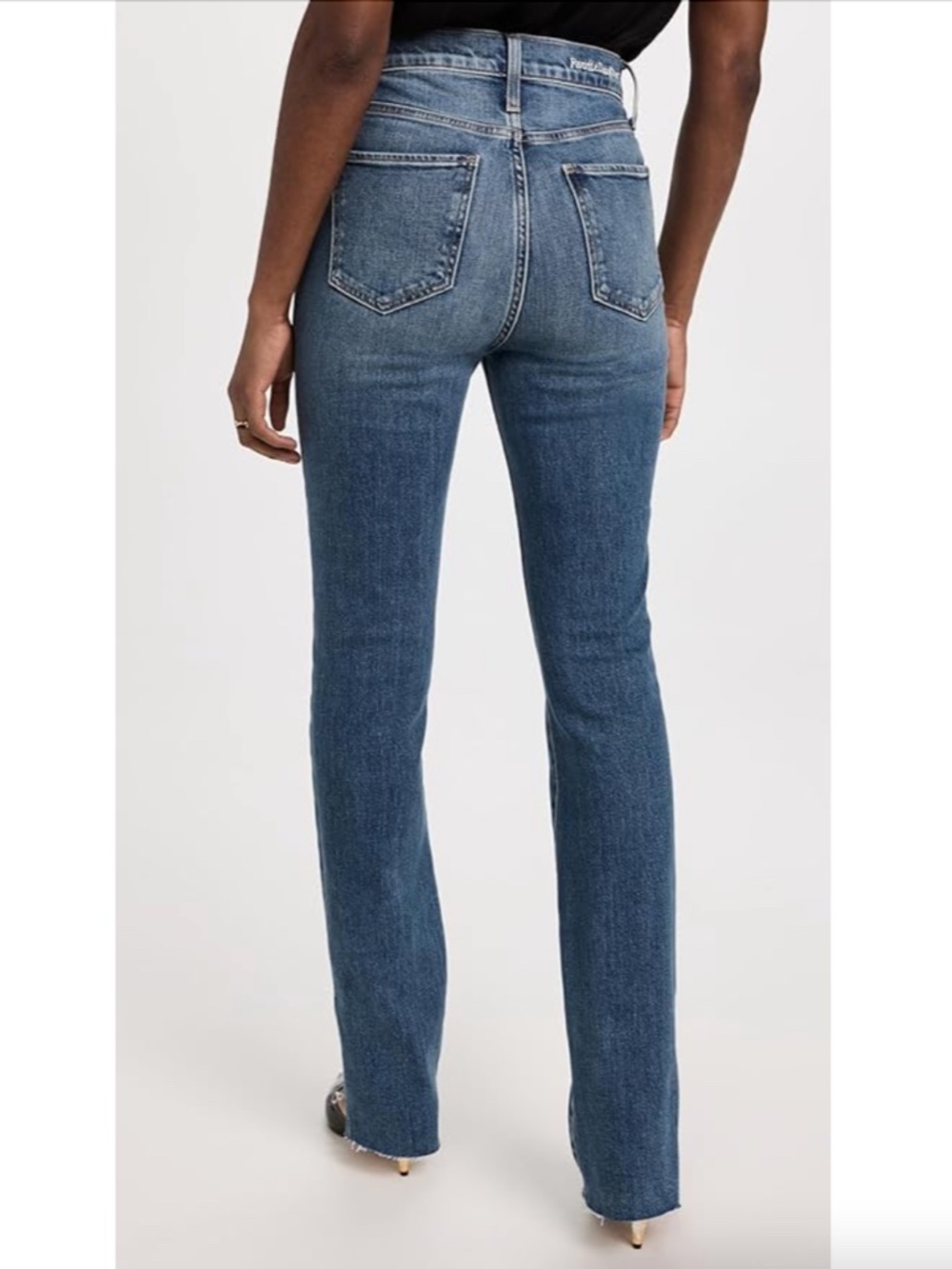 Favorite Daughter Valentina Shortie Jean Medium Indigo Blue Women’s 27 Petite - Picture 2 of 15